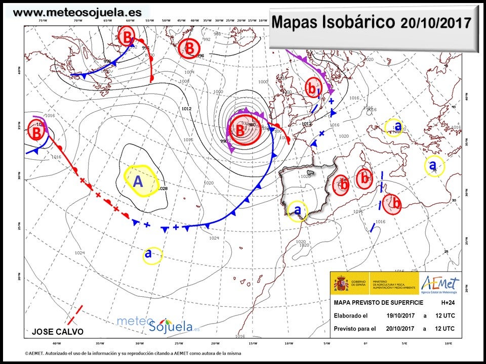mapa isobarico,tiempo,larioja,josecalvo,meteosojuela