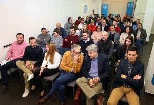 Asistentes a la reunión del lunes de la ejecutiva del PP. Foto de Juan Marín