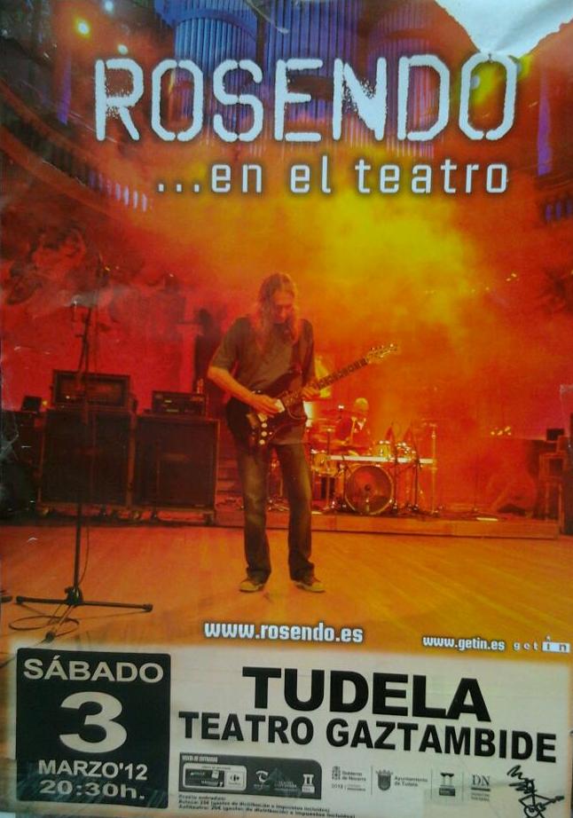 Cartel Rosendo Tudela teatro