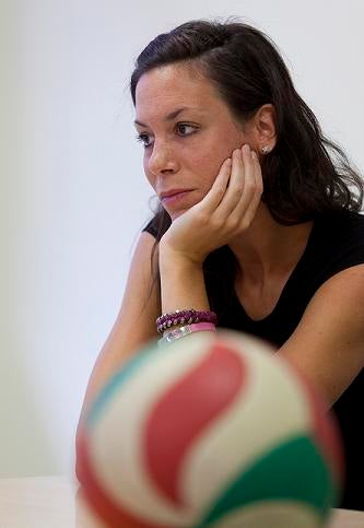Presentacion de una jugadora del Voley Murillo 5 septiembre 2013 Sonia Tercero