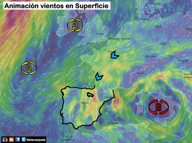 Configuracion en superficie: Meteosojuela