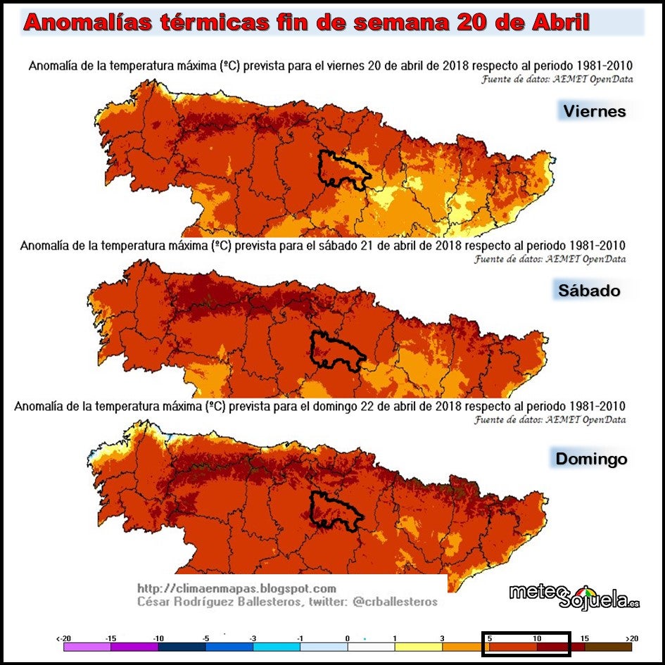 Anomalias térmicas Meteosojuela