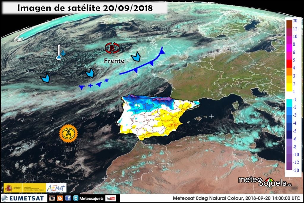 Imágenes de satélite.Meteosojuela