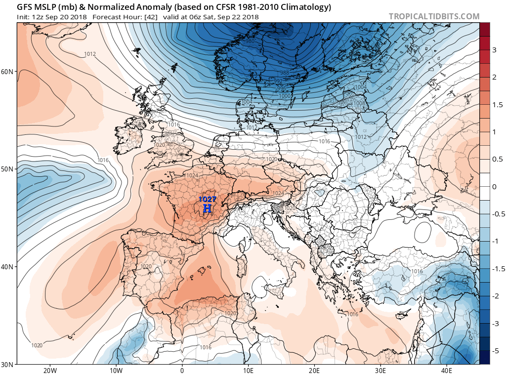 Modelos de presión en superficie. Meteosojuela