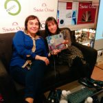 mercedes garcialaso e isabel merino en santos ochoa presentando el libro minimapas para tormentas