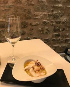 Pochas con chopitos, en el Torres de Laurel