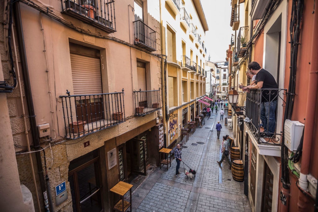 Vista de la calle San Agustín. Foto de Justo Rodríguez